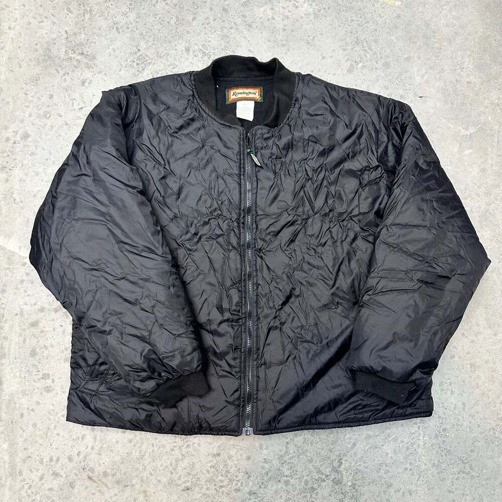 Remington Outdoor Clothing Vintage Black Quilted Jacket - XL